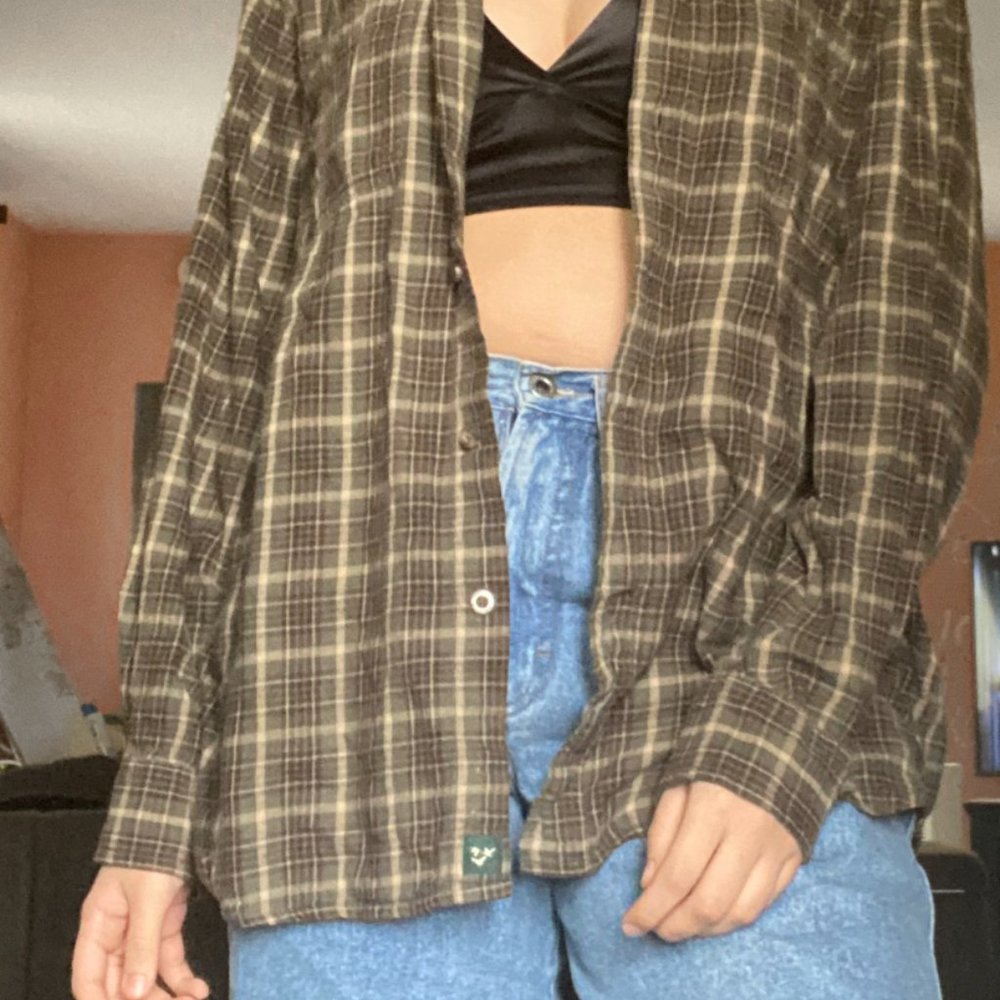 green mens flannel